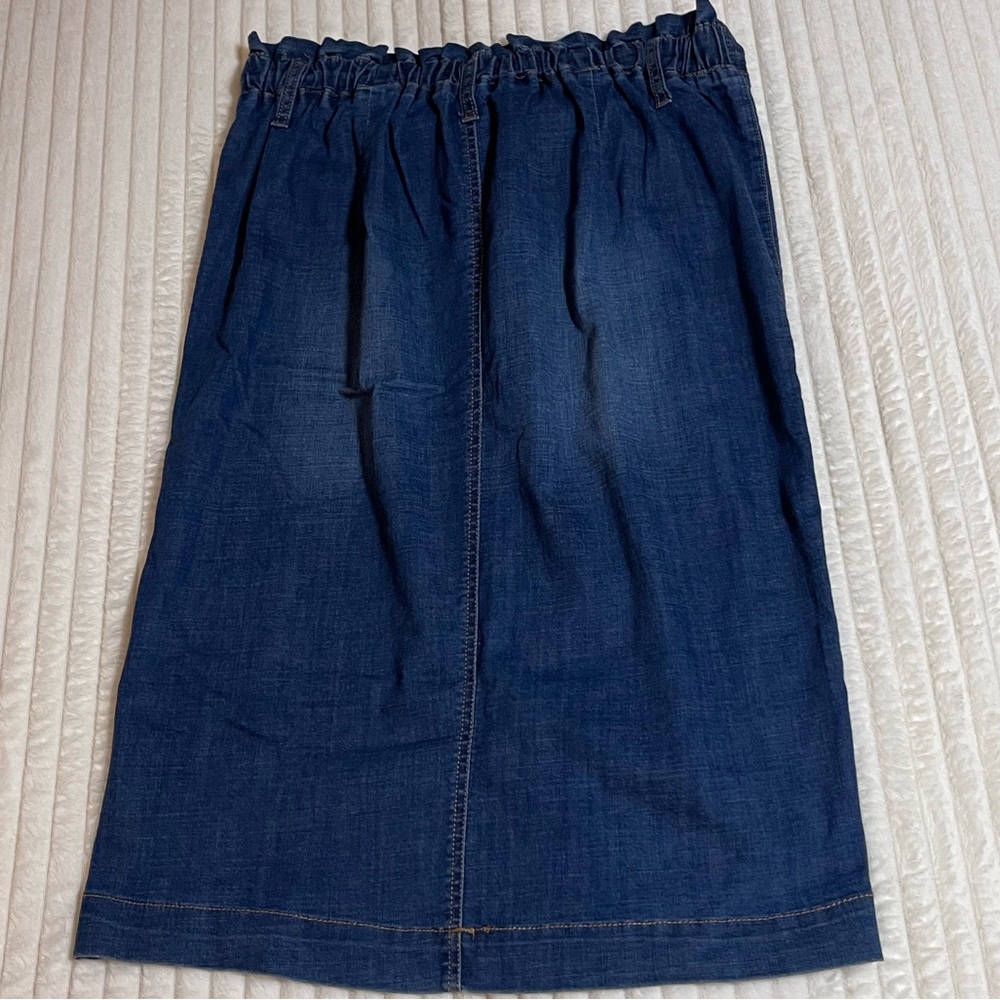 One 5 One | Button-Front | Denim Pencil Skirt - Picture 11 of 12